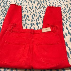 Zara red jean.